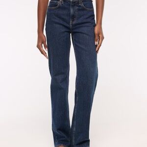 Abercrombie & Fitch Dark Blue Straight Leg Jeans